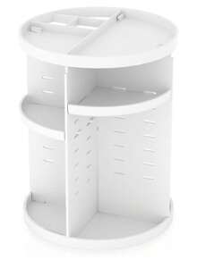 Soporte giratorio de carrusel de maquillaje ajustable para bricolaje, Organizador de maquillaje, caja de almacenamiento giratoria para cosméticos de 360 grados, gran capacidad, se adapta a tóner, cremas, brochas de maquillaje, lápices labiales y más - Multicolor - Ver 10