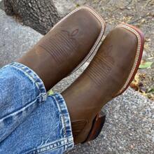 Botin Vaquero de Piel Thang Botin de Rodeo Suela De Cuero Para Hombre Bota De Piel Cafe Thang Botas De Cuero Botines - Marrón - Ver 9