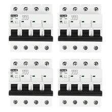 CILIA 1/2/4 pezzi Interruttore automatico 4P 400V 6kA Curva C C10/16/20/25/32/40/63 - Connessione DIN universale per qualsiasi quadro elettrico Uso industriale e residenziale