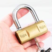 Heavy Duty Metal Lock, Non-Charged Safety Lock, Anti-Theft Hammer Impact Resistant Key Lock, Security Door And Tool Box Lock With Spring Mechanism - Multicolor - View 4
