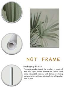 1/3Pcs, Unframed, High Quality Print Painting, Modern Style, Green Leaves, Botanical Natural Scenery, Creative Trio, Wall Art Poster, Home Decoration, Suitable For Living Room, Sofa, Bed, Hallway, Bedroom, Bathroom, Office, Perfect Art Gift