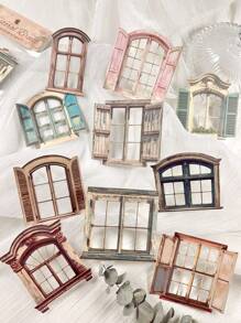 10pcs/Pack Vintage Window Stickers, For Crafts, Scrapbooking, Card Making, Planners, DIY Decorations,School Supplies,Back To School - Multicolor - View 10