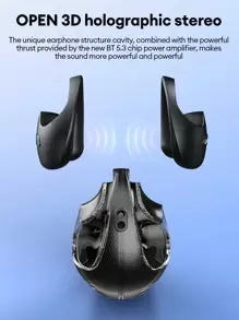 HYUNDAI HY-T26 Bluetooth Earphones, Hanging Ear Style HIFI High-Quality Stereo Sound, Long Battery Life, Low Latency, Gaming, Music, Calls, HD Microphone, With Lanyard, Wireless Sports Earphones - Pink - View 7