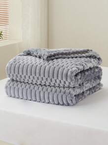 1 件加厚波西米亚风格毛毯，带镂空钻石图案，柔软仿羔羊毛条纹羊毛毯，适用于沙发、卧室、宿舍，适合所有季节