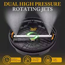 15 Inch Pressure Washer Surface Cleaner 4000PSI Power Washer Attachment For Deck - 黑色 - 查看 3