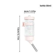 小型宠物自动喂食饮水机，大容量水瓶和食碗二合一设计，适合仓鼠、金毛熊、松鼠等小型宠物，有白色、粉色和蓝色可供选择