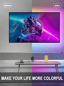 1pc 3.28ft/9.84ft/16.4ft/32.8ft/49.2ft USB LED Strip Light - RGB LED Lamp For Gifting, Home, Party Decoration, Suitable For Living Room, Bedroom, Bar, Cabinet, Shelf