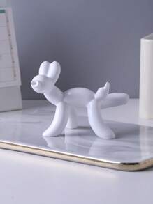 1pc Resin Balloon Dog Statue - Modern Nordic Style, Luxury Design, Suitable For Living Room, TV Cabinet And Coffee Table Decor, Blue, White, Pink, Orange Colors Available