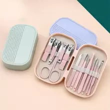 1 Set Of 14-Pcs Modern Stainless Steel Nail & Foot Care Tool Kit, Including Nail Clippers And Grooming Tools, With Portable Storage Case - Unisex Manicure Set, Fragrance-Free, No Electricity Or Battery Required