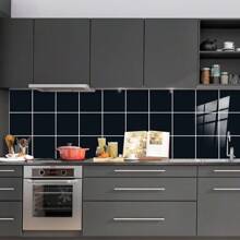 10 nuevas pegatinas de azulejos con estampado de mármol negro, patrones combinados, papel tapiz para decoración del hogar, pegatinas de pared de papel tapiz, pegatinas de pared DIY de empalme creativo, pegatinas de pared autoadhesivas, resistentes a la suciedad y a los rayos UV, para cocina, baño, sala de estar, paredes de la habitación, paredes del fondo de TV, embellecimiento de espacios y cafeterías