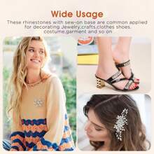 130 Pcs Crystal Claws With Mixed Shapes, Flat Back White Crystal Rhinestones, Gemstone Cut Sew-On Rhinestone Stones, For DIY Crafts, Jewelry Making, Clothes, Shoes, Dress, Garment Accessories