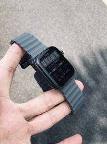 1 pieza Correa de silicona compatible con Apple Watch de 38mm, 40mm, 41mm, 42mm, 44mm, 45mm, 46mm, 49mm para Apple Watch Series 10/9/8/7/6/5/4/3/2/1/SE2/SE/Ultra2/Ultra