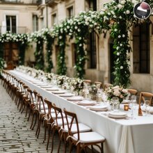 1pc Large White Rectangular Floor-Length Party Tablecloth, Polyester Table Decor, Suitable For Large Wedding Venues, Weddings, Birthdays, Valentine's Day And Party Holiday Decorations, Polyester Material. Dinner, Long Table, Multi-Person Celebration, With Multi-Functional Party Decor, Wedding Banquet, Holiday Atmosphere. Multiple Sizes Available. - White - View 3