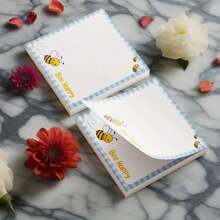 1Pack 50 Sheet Square Bee Notes Sticky Notes For Schools, Offices, And Homes Cute Bee-Themed Stationery For Students, Teachers, And Gifts,School Supplies,Back To School