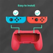 DATA FROG 握把兼容 Joy Con 的 Switch 和 Joycon 的 OLED 型号，耐磨手柄套件兼容 Joy Cons 控制器 2 包 - 彩色 - 查看 6