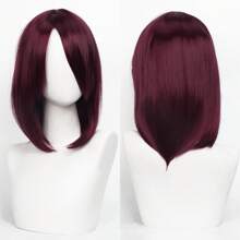 FULCRUM Wig Bob Pendek Wanita dengan Poni, Serat Sintetis Lembut dan Mudah Ditata, Cocok untuk Pemakaian Sehari-hari, Cosplay, Pesta, Natal dan Liburan - MultiWarna - View 15