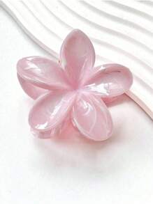 3/2/1pc Large Acrylic Ombre Flower Hair Claw Clips, Simple & Elegant Design, Suitable For Updo, Casual Or Travel Wear,Flower Claw
