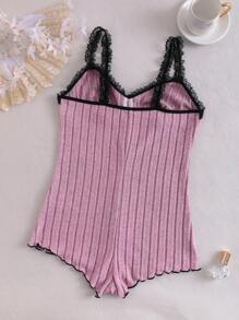 Dames romper met geplooide bandjes, nachtkleding, vakantie