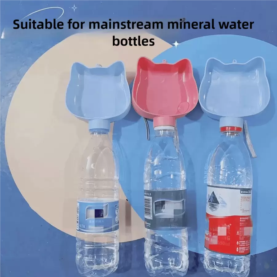 Cat Lover And Cat Mom Love/Dog Lover And Dog Mom Love Water Fountain, Leak-Proof Plastic Bowl, Portable Cat/Dog Lover Gift And Dog/Cat Mom Love Pet Water Dispenser, Battery-Free, Suitable For Outdoor Travel