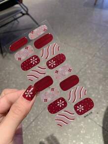 防水可移除全指甲贴纸，自粘式女士指甲贴 - 彩色 - 查看 7