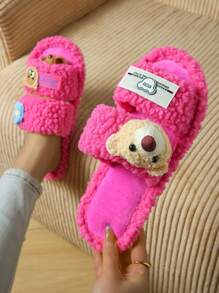 Chinelos Peluciosos Domésticos Femininos, Chinelos de Urso, Chinelos Pretos, Chinelos Fofos, Chinelos da Moda, Chinelos EVA de Sola Fina, Chinelos Leves, Chinelos de Sola Macia, Chinelos Mudos, Chinelos para Chão de Madeira, Chinelos de Quarto, Chinelos Internos, Chinelos Domésticos, Chinelos de Pátio, Chinelos de Escritório, Chinelos de Hotel, Chinelos de Carpete, Chinelos de Desenho Animado, Chinelos Fofos Femininos