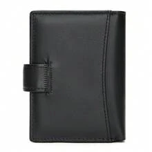 Genuine Full Grain Leather Men's Wallet, Convenient Open-Close Design, Practical And Lightweight Storage, Suitable For Teens, Casual, Outdoor, Athletic, Travel, Vacation, Graduation Gifts, Birthday Dress Accessories - Multicolor - View 4