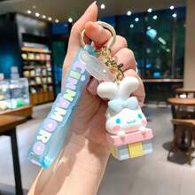 Sanrio Sanrio Cinnamoroll Keychain - Multifunctional Cute Silicone Pendant Suitable For Bags And Keys, Perfect Gift For Birthday, Christmas, Valentine's Day, Sanrio