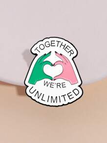 1PC Movie Enamel Pin Together Brooch Pines Lapel Pins Badge On Backpack Clothing Accessories Funny Jewelry Friends Gifts