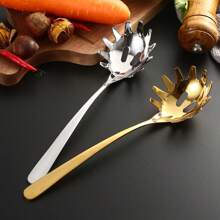 1pc Stainless Steel Spaghetti Ladle, Kitchen Pasta Cooking Utensil