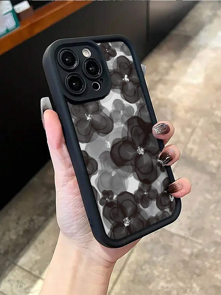 1 件海军蓝花卉创意图案哑光手机壳，适用于 Apple 17/17 Air/17 Pro/17 Pro Max/16/16 Pro/16 Plus/16 Pro Max 16 15 14 13 12 11 XS XR X 7 8 Plus Pro Max，是送给朋友、家人、男朋友、女朋友的绝佳礼物