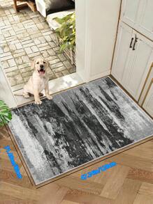 Machine Washable Area Rug Gray Abstract Modern Entrance Area Rug Kitchen Living Room Bedroom Indoor Soft Simple Rug For Entrance Office Bathroom Mat