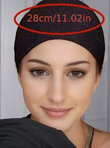 Sleek Design, Breathable Mesh Black Undercap For Women - Elastic, Lightweight & Portable | Fashionable Polyester Hair Cap