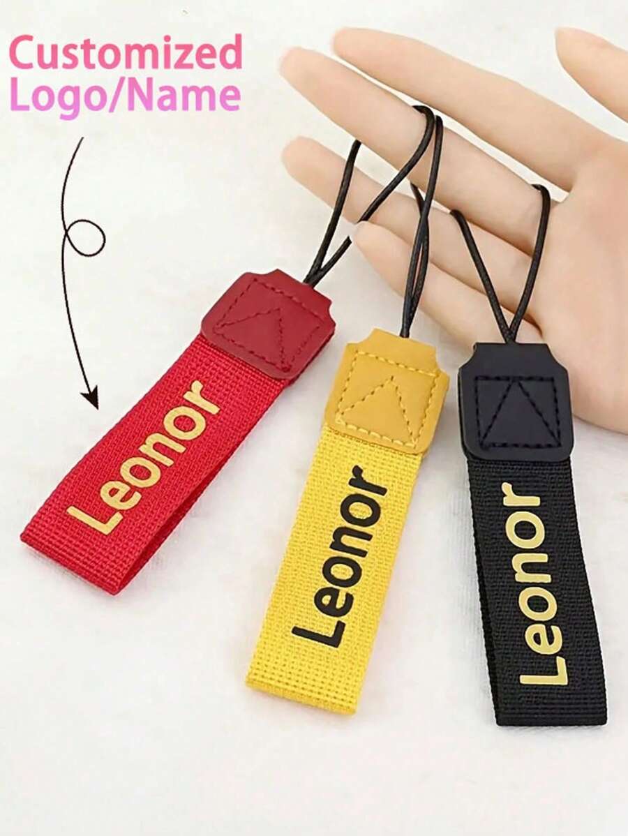 1pc Customized Car Key Chain, 1pc Unisex Simple Style,Creative Pendant Keychain, Customize Your Name Or The Name Of The ObjectCustomized Water Cup Lanyard, Personalized Luggage, Keychain And Backpack Label Lanyard, Gift For Valentine'S Day, Activities, School, Teachers - Multicolor - View 1