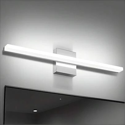 SHIXIONG Lampara de Pared,  60cm Lampara de Pared para Baño,  12W Lamparas para Baños de Casas,  Luz Blanco, LED, 6000K Lámparas para Espejo Modernas,  Lampara para Baño Adecuado para Baño, Dormitorio, Cocina