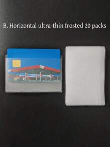 5pcs/10pcs Scratch-Resistant Transparent PVC ID Card, Social Security Card, Student ID, Bus Pass, Medical Card Protector Sleeves - Multicolor - View 6