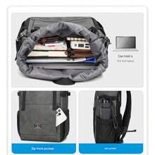 Zaino per laptop generico, zaino casual elegante, zaino da viaggio resistente all'acqua, zaino scolastico da 15,6 pollici per uomo/donna