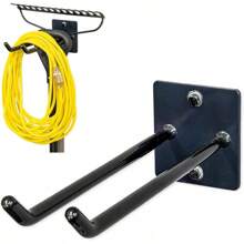 Storeyourboard Tool Organizer Hook, 2 Pack Wall Mount Garage Storage, Tool Storage For Shovels Rakes Brooms Hoses And More, Rubber-Coated Steel Holds 50 Lbs Each, 12 "X 4" X 4.5 "No Need To Be Connected To Electricity