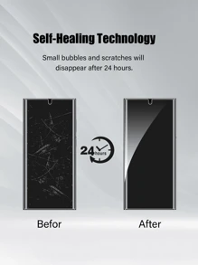 3 opakowania folii ochronnej na ekran prywatności kompatybilnej z Galaxy [odblokowanie identyfikatora odcisku palca] [elastyczna folia antyszpiegowska PET] [łatwa instalacja bez pęcherzyków powietrza] prezent urodzinowy, dla rodziny, przyjaciół, folia antyszpiegowska, folia ochronna na ekran telefonu, akcesoria do telefonów