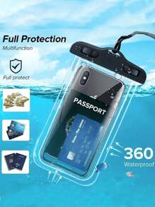 3 Paquetes - Funda impermeable para teléfono, bolsa seca impermeable para teléfono celular, compatible con Iphone 15/14/13 Pro Max Plus y teléfonos celulares de hasta 7.0" Estuche impermeable grande para teléfono
