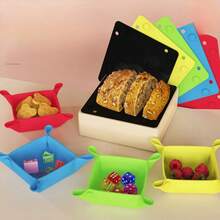 Convenient 5 - Piece Silicone Folding Trays - Ideal For Busy Parents & Gaming Enthusiasts! - Set - View 5