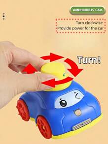 1 件游泳池两栖车，婴儿洗澡和浴缸汽车玩具，沐浴淋浴互动玩具，3 种颜色可爱儿童汽车风格，男孩和女孩淋浴玩耍时的游泳和汽车礼物 - 彩色 - 查看 5