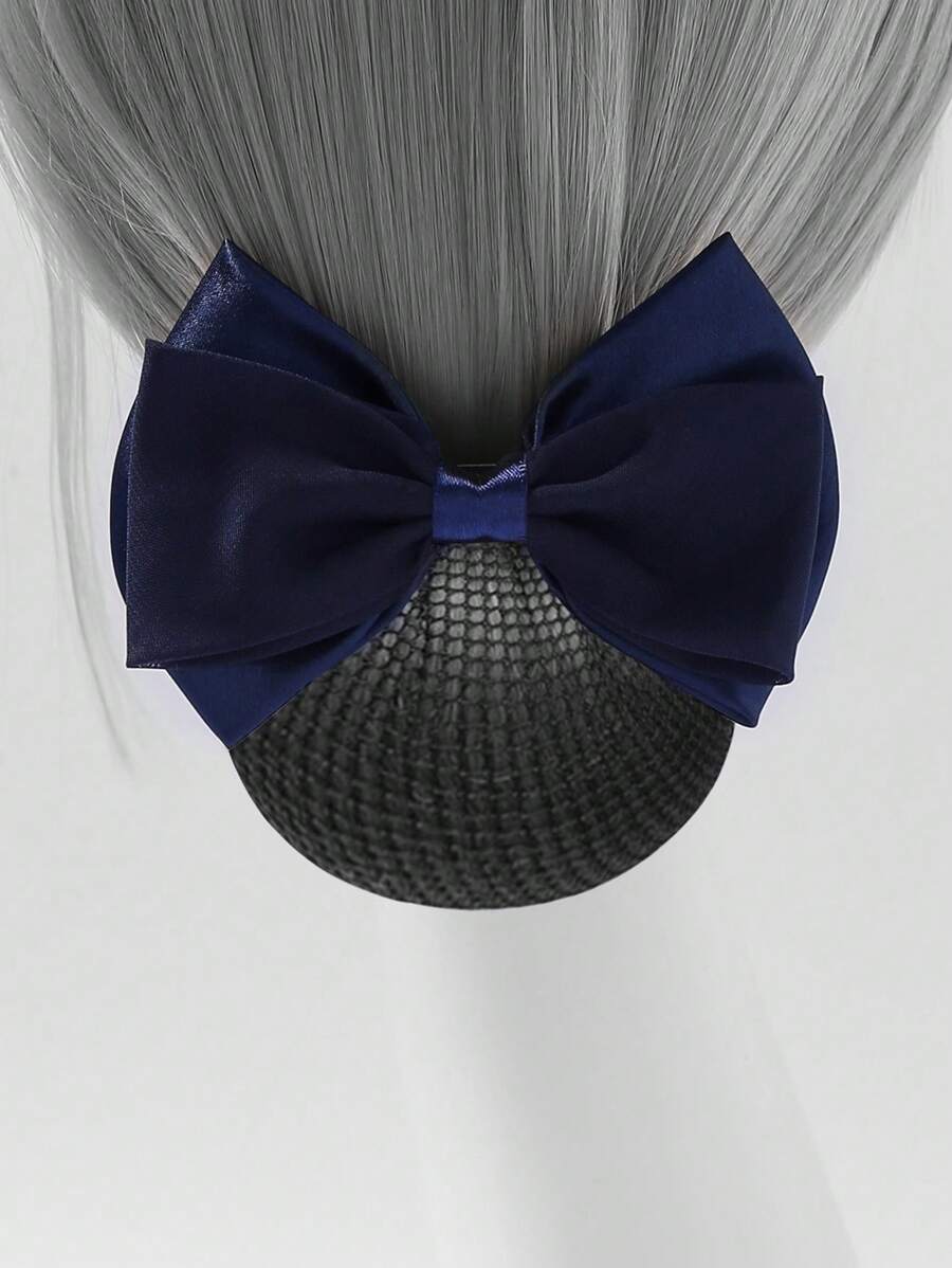 1pc Bow Hairclip, Suitable For Stewardess/Banker/Nurse, Appropriate For Work Wear,Hair Accessories,Hair Clips,Hair Slide,Hair Barrettes - 1 Item - View 1