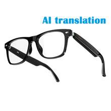 SIMSONLAB 1 Stück Neue Intelligente Drahtlose Brille, Tragbare Technologie mit Touchpad-Steuerung, Hi-Fi Ton, Eingebautes Mikrofon, USB aufladbar, Kabellose Konnektivität für Musik, Blaulichtfilter-Dekorationsbrille, Anrufe & Outdoor-Aktivitäten - Perfektes Geschenk für Frauen & Männer