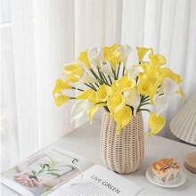 1 pièce de fleurs artificielles, faux lys de Calla, décoration florale pour la maison, décoration de mariage. Signification : pureté, noblesse, amour, espoir, résilience, humilité