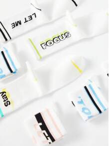 1/5 Pairs Basketball Mid-Calf Sports Socks For Men, High-Top Athletic Crew Socks