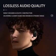 Écouteurs sans fil KY2 à crochet d'oreille, conduction osseuse OWS, casque Hi-Fi à crochet d'oreille pour la musique et les sports, annulation du bruit, compatible avec tous les smartphones