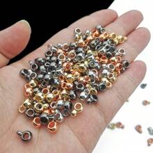 100 pièces Grandes perles d'espacement en plastique CCB avec boucle simple, accessoires de fabrication de bijoux DIY pour bracelets et colliers