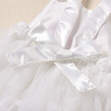 Baby Girl 1st Birthday Outfit Boho One Ruffle Lace Romper Princess Tutu Backless Dress Photoshoot Party Clothes - White - View 5