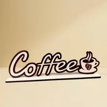 1 peça, decoração para casa, decoração de madeira para café, decoração criativa para casa, decoração tridimensional para mesa de café, presente para o dia das mães,