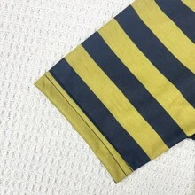 Medium & Large Dog Round Neck Striped Short Sleeve Breathable T-Shirt